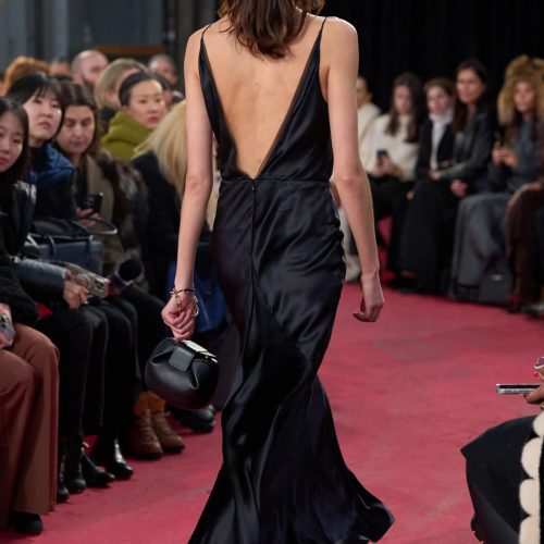 back of slip dress velvet