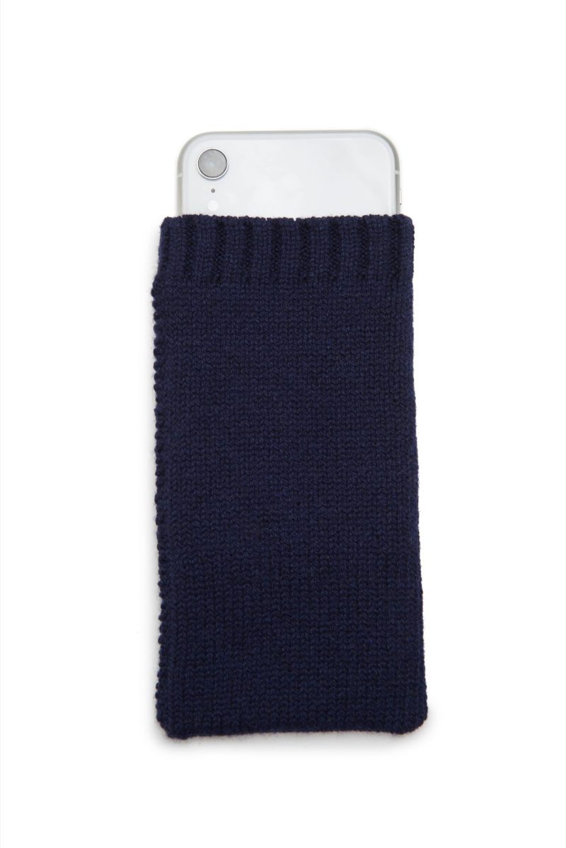 cashmere phone cover navy 320809 002